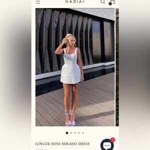 Nadia’s Evening Ginger Mini Mikado Dress